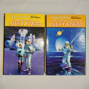 Isaac Asimov as Paul French Adventures of Lucky Star Hardcover Book Club Set